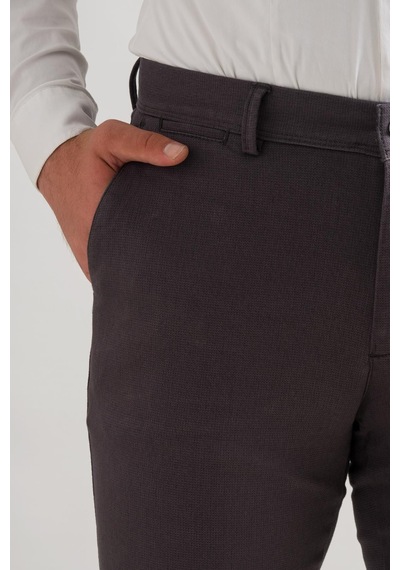 Notra Klasik Kesim Kışlık Kumaş Gabardin Boru Paça Erkek Pantolon Antrasit