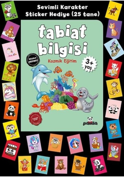 Stickerlı 3+ Yaş Tabiat Bilgisi Kozmik Eğitim - Qhdh-645940