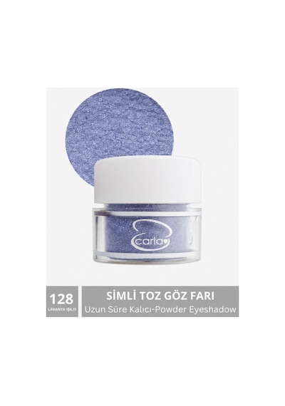 Uzun Süre Kalıcı Simli Toz Göz Farı 2,5 G No: 128 Mavi