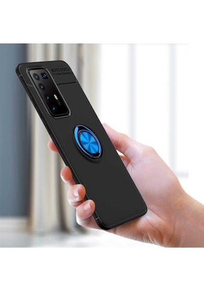 Huawei P40 Pro Kılıf Zore Ravel Silikon Kapak Kırmızı