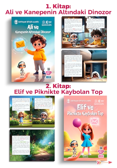 Umy Yayınları Kaybolan Şeyler Ajansı 10'lu Kitap Seti - Çocuklar İçin Problem Çözme Ve Dikkat Geliştiren Hikayeler
