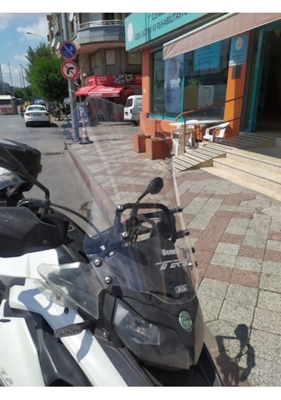 Zeus Motor 2017-2024 Benelli Trk 502 Uyumlu Uzun Ön Cam Zeus Şeffaf Renk