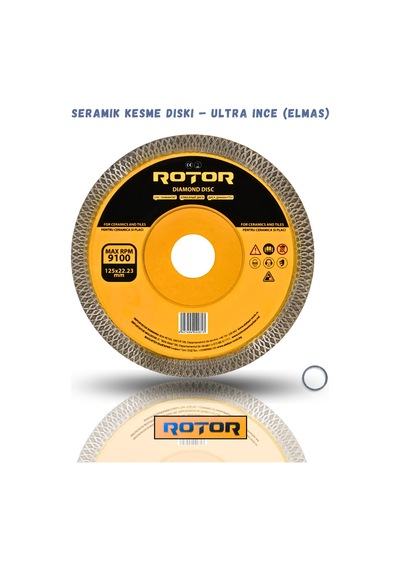 3'lü Disk Seti 125x22,23 Seramik Kesme Set 3 Parça