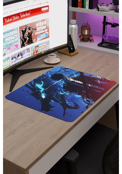 Solo Leveling Anime V1 - 48x40 Xl Gaming Kauçuk Kaymaz Taban Mouse Pad Fare Altlığı