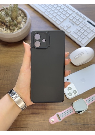 Samsung Galaxy A07 Uyumlu Kamera Korumalı Darbeye Dayanıklı Renk Atmayan Keep Silikon Kılıf Siyah