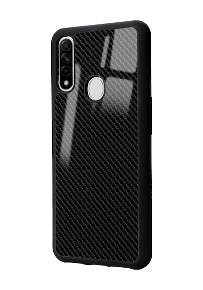 Oppo A31 Carbon Tasarımlı Glossy Telefon Kılıfı Çok Renkli
