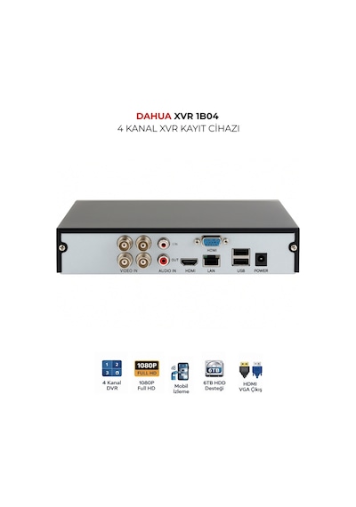 4 Kanal Güvenlik Dvr Kayıt Cihazı Xvr1b04 I T 1080p