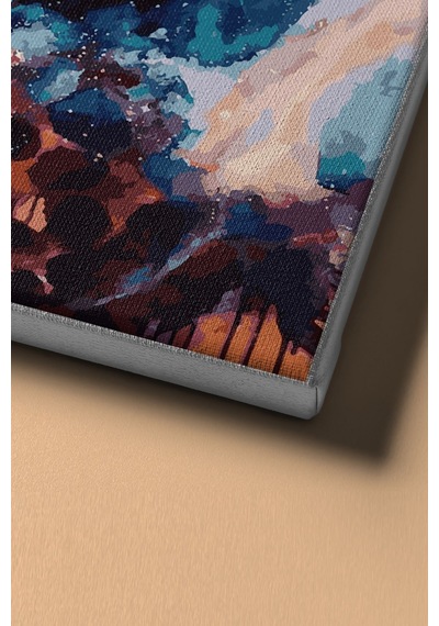 Webstyle Sayılarla Boyama Seti Kasnaklı Panter Ve Kadın 50 X 65 Cm