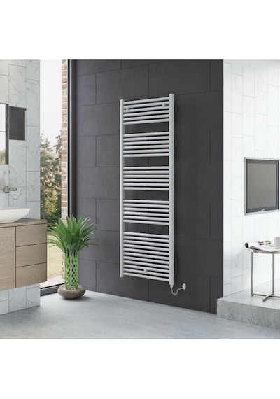 400x1800 Termostatlı Beyaz Elektrikli Havlupan Radyatör Isıtıcı 1. Kalite
