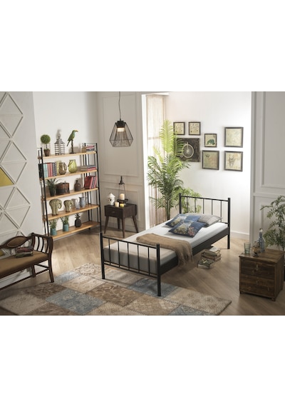 Bedliga Falez Tek Kişilik Metal Karyola 90X190-90X200-120X200 Bedliga Falez Tek Kişilik Metal Karyola 90X190-90X200-120X200