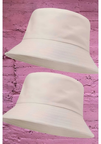 Tezzgelsin Unisex Uv Korumalı Pamuku Bucket Şapka Bej Bej