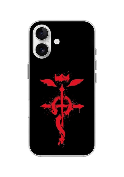 Apple Uyumlu iPhone 16 Şeffaf Kılıf Fullmetal Alchemist Tasarımlı 2