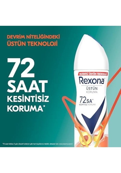 Rexona Kadın Sprey Deodorant Şeftali & Limon Otu 150 Ml