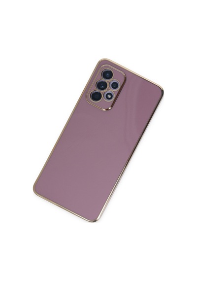 Samsung Galaxy  Uyumlu,  A52 Kılıf Volet Silikon - Mor