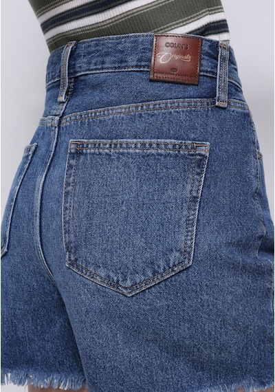 Colin's Colins Mom Fit Yüksel Bel Düz Kadın Denim Jean Şort Cl1073890 Q1.v1 Dn41336 Denim