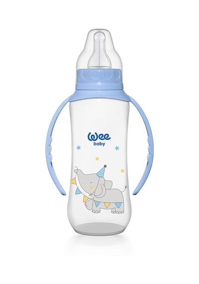 Wee Baby Klasik Kulplu PP Biberon 270 ML Mavi
