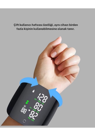 Tnabilir - 306 - Dijital Tansiyon Aleti Bilekten Ölçüm, Aritmi Uyarısı Ve - Spt-gld - Risk Göstergesi