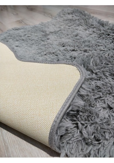 Yamalıhome Tavşan Tüyü Gri 80 x 200 Cm Peluş Post Halı