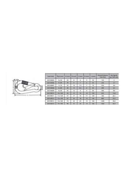 Karabina Vidalı 4 Mm 5 Adet - Elwm-571909