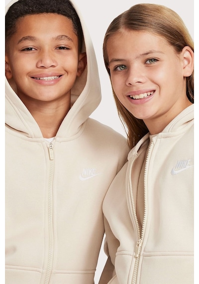 Nike Sportswear Full-zıp Fermuarlı Kapişonlu Çocuk Sweatshirt Krem Krem