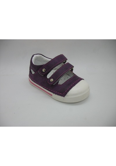 Angelokids Elma Şekeri 01103 Deri Ortopedik Ilk Adım Mor Sandalet 19-21 Mor