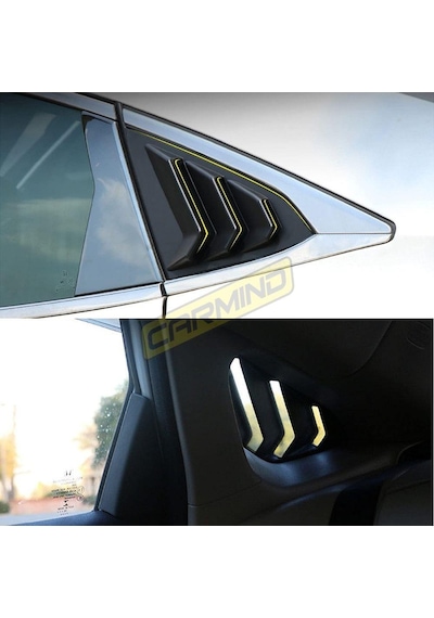 Honda Civic Fc5 Sedan Kelebek Cam Vizörü Piano Black 2016-2021