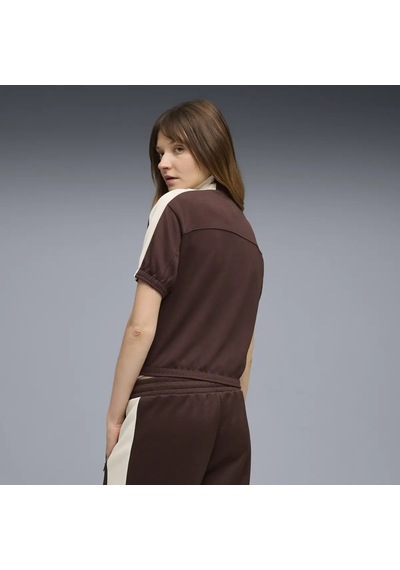 Puma T7 Short Sleeve Jacket Kahverengi Kadın Ceket
