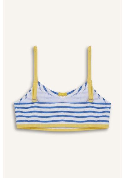 Defacto Kız Çocuk Çizgili Bikini Takımı E5131a825hsbe194 Mavi