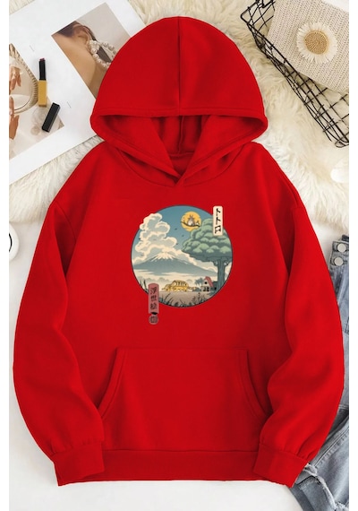 Blackjack Giyim Blackjackgiyim Kiki Siyah Kapşonlu Sweatshirt Kimrizi