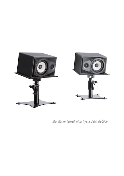 On Stage Sms4500-p Masaüstü Stüdyo Monitör Standı Çift Yükseklik Ayarlı Masa Üstü Kullanım