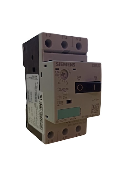 SIEMENS MOTOR KORUMA ŞALTERİ 100KA S00 1,1-1,6A - 3RV1011-1AA10