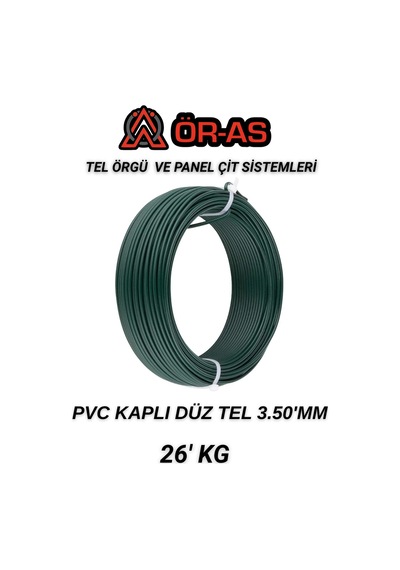 Pvc - Kaplı Düz Tel - 3.5 Mm Kalınlık - 26 -kg