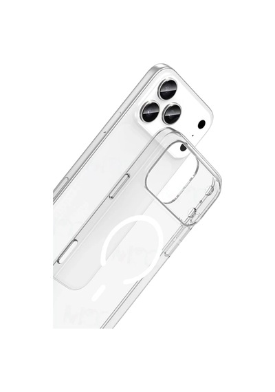 Newface Apple İphone 17 Pro Combo Sert Şeffaf Magsafe Kapak - Şeffaf