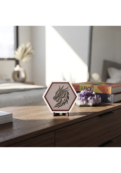Ejderha Temalı Modern Masaüstü Aksesuarı, Minimalist Dekorasyonunuzu Tamamlayan Estetik Ve Özel Bir Üretim 10x10 Cm, Yavru Ağzı