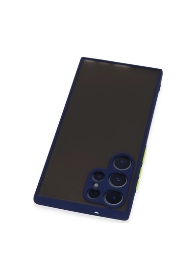 Samsung Galaxy Uyumlu   S22 Ultra Kılıf Montreal Silikon Kapak - Lacivert