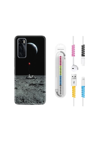 Vivo Y70 Kılıf Rasta Boyun Askılı Astronoot Red Baloon 1608