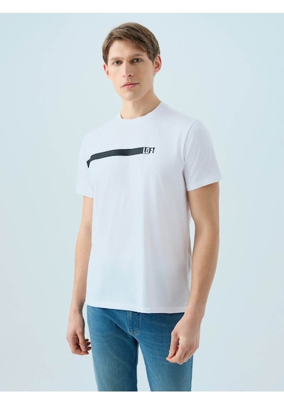 Loft Regular Fit Beyaz Erkek T-shirt Lf2039588 Beyaz