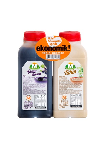 Migros Tahin 470 G Ve Pekmez 600 G 2'li Paket - 8 Adet Tarı