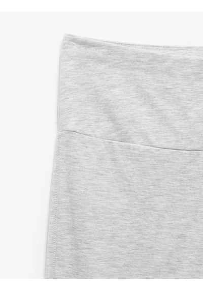 Koton Yüksek Bel Slim Fit İspanyol Paça Eşofman Altı Gri Melanj 5sak40063nk GRİ MELANJ Koton Yüksek Bel Slim Fit İspanyol Paça Eşofman Altı Gri Melanj 5sak40063nk GRİ MELANJ