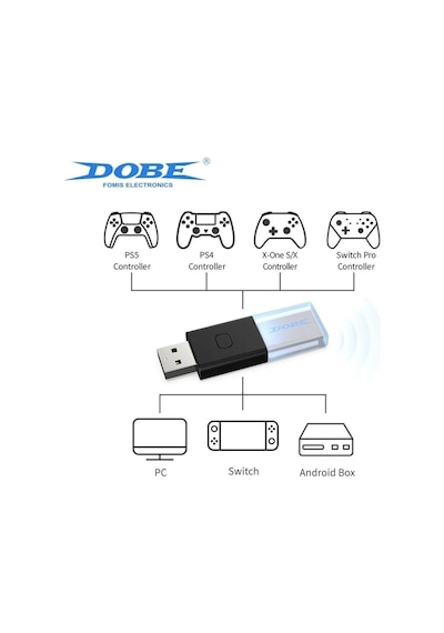 Android Tv/tv Xbox/pc/nintendo Switch Uyumlu Kablosuz Joystick Bluetooth V5.0 Usb Bağlantı Aparatı