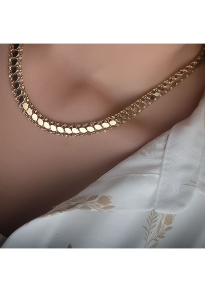 14k Altın Pullu Arpa Model Kolye