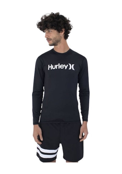 Hurley Hurley Oao Quickdry Rashguard Ls Erkek Siyah Likra Blk