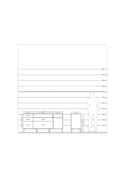 Hyperion Konsol 2 Raflı 5 Çekmeceli 176x44x83 Çam-çam Çam Hyperion Konsol 2 Raflı 5 Çekmeceli 176x44x83 Çam-çam Çam