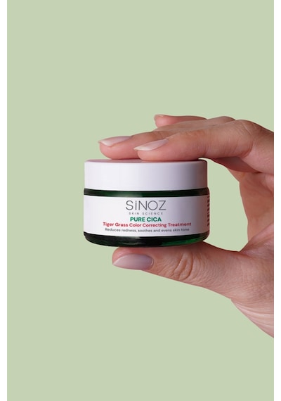 Sinoz Pure Cica Tiger Grass Ton Eşitleyici Yoğun Onarıcı ve Yatıştırıcı Yüz Kremi 15 ML
