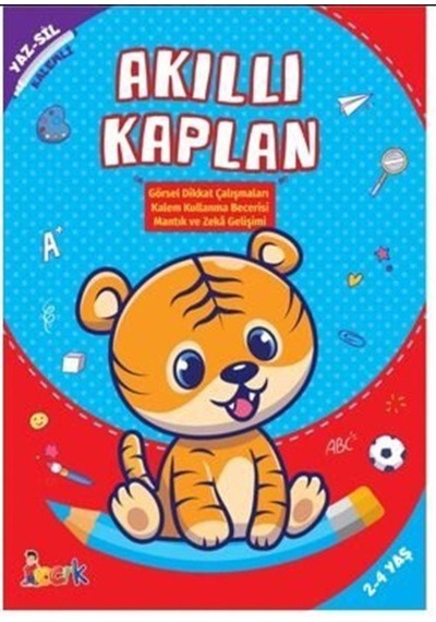 Akıllı Kaplan Yaz-Sil (Kalemli) / Kolektif