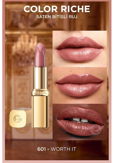 L'Oreal Paris Color Riche Saten Bitişli Ruj 601 Worth It