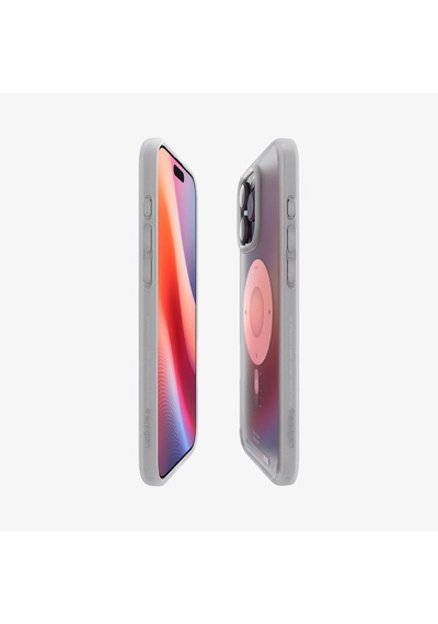 Spigen İphone 16 Pro İle Uyumlu Kılıf Ultra Hybrid Magfit Magsafe Özellikli Classic Classic Silver