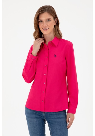 U.s. Polo Assn. Kadın Fuşya Gömlek Basic 50297002-vr023 Fuşya