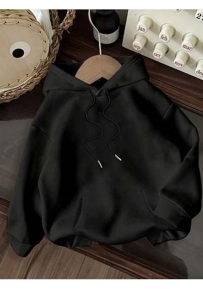 Uyguntarz Unisex Rome Italy Baskılı Oversize Sweatshirt siyah