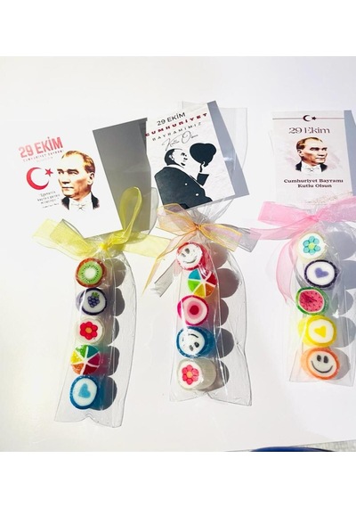 Atatürk Temalı 29 Ekim Kutlama Hediye Akide Şekeri 50 Adet